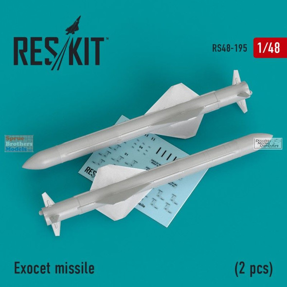 RESRS480195 1:48 ResKit Exocet Missile Set