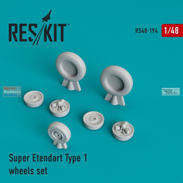 RESRS480194 1:48 ResKit Super Etendard Type 1 Wheels Set