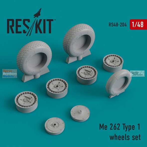 RESRS480204 1:48 ResKit Me262 Type 1 Wheels Set