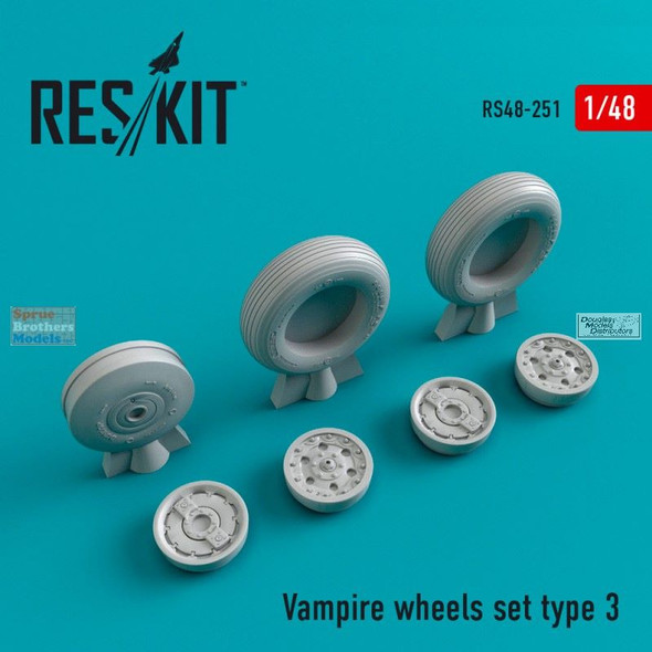 RESRS480251 1:48 ResKit Vampire Type 3 Wheels Set