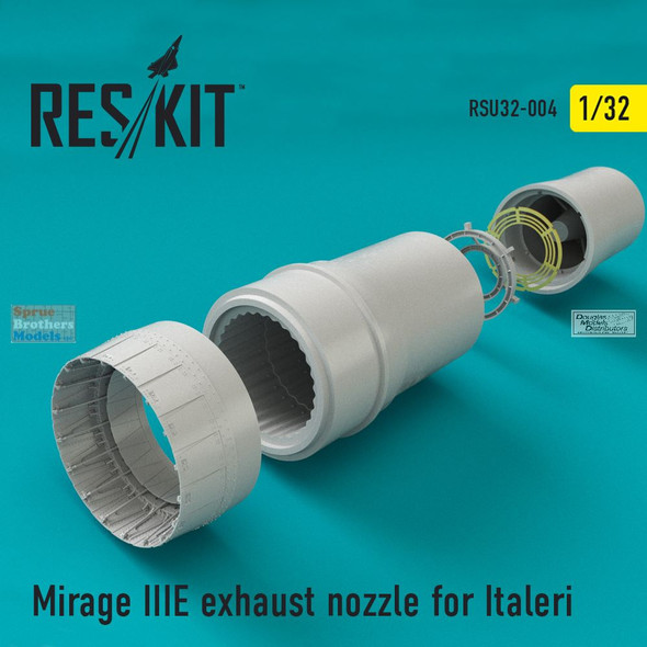RESRSU320004U 1:32 ResKit Mirage IIIE Exhaust Nozzle (ITA kit)
