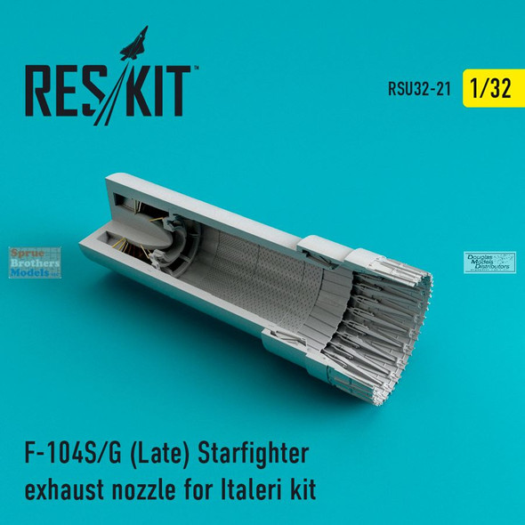 RESRSU320021U 1:32 ResKit F-104S F-104G Late Starfighter Exhaust Nozzle (ITA kit)