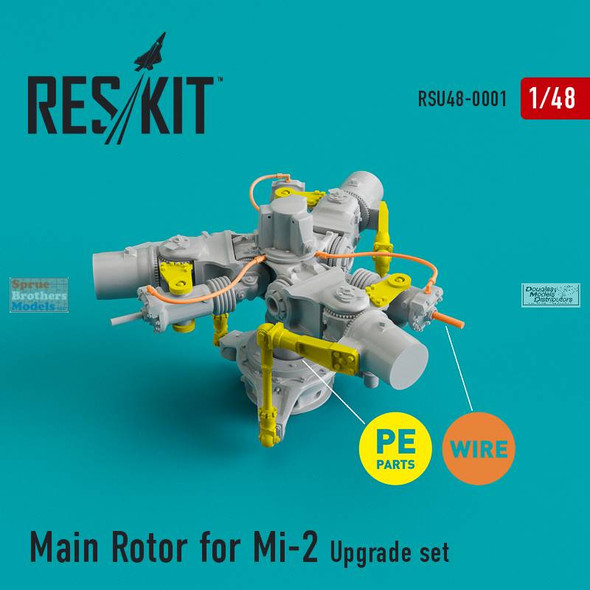 RESRSU480001U 1:48 ResKit Mi-2 Hoplite Main Rotor