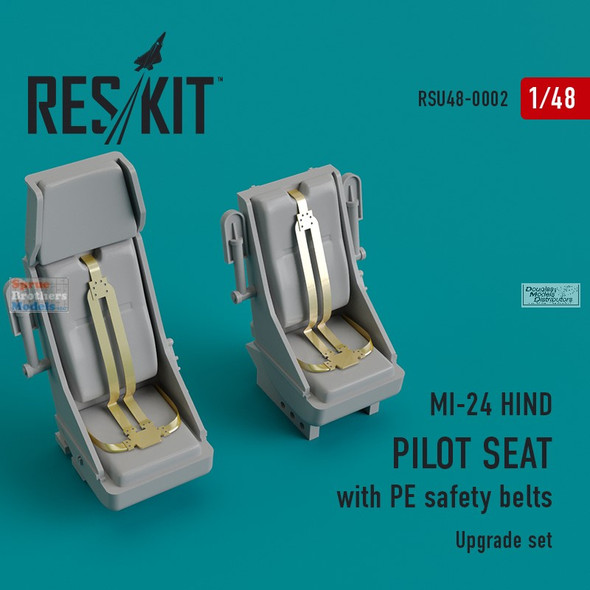 RESRSU480002U 1:48 ResKit Mi-24 Hind Pilot Seats