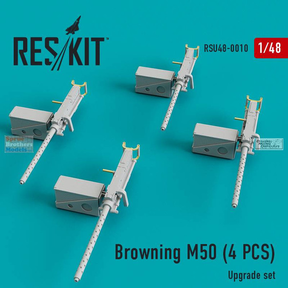 RESRSU480010U 1:48 ResKit Browning M50 Machine Gun Set (4 pcs)