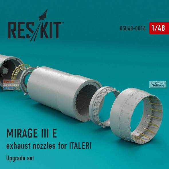 RESRSU480016U 1:48 ResKit Mirage IIIE Exhaust Nozzle (ITA kit)