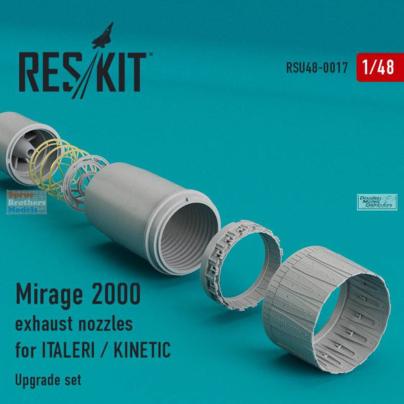 RESRSU480017U 1:48 ResKit Mirage 2000 Exhaust Nozzle (ITA/KIN kit)