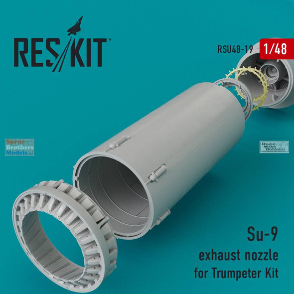 RESRSU480019U 1:48 ResKit Su-9 Fishpot Exhaust Nozzle (TRP kit)