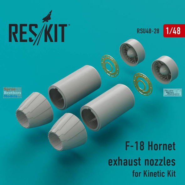 RESRSU480028U 1:48 ResKit F-18 Hornet Exhaust Nozzles (KIN kit)