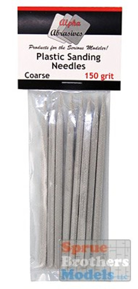 APA0401 Alpha Abrasives Plastic Sanding Needles - Coarse (150 grit)