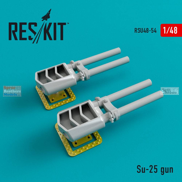 RESRSU480054U 1:48 ResKit Su-25 Frogfoot Gun (2 pcs)
