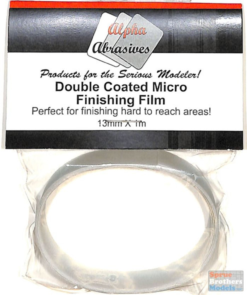 APA0601 Alpha Abrasives Double Coated Micro Finishing Film 13mm x 1m