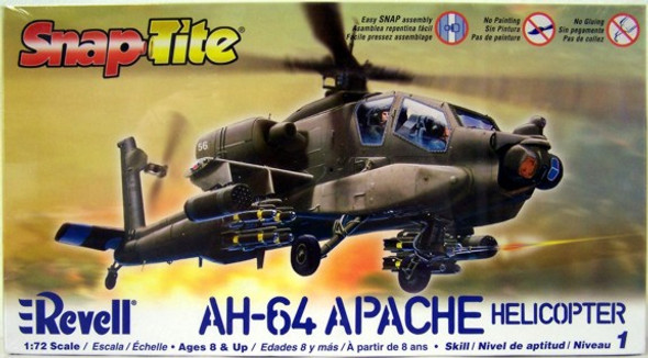 RMX851183 1:72 Revell SnapTite AH-64 Apache Helicopter #851183