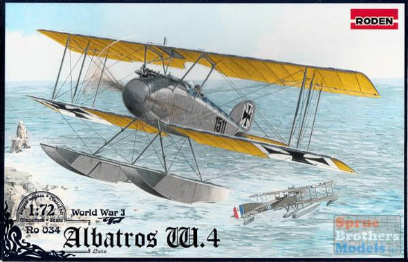 ROD034 1:72 Roden Albatros W.4 Late