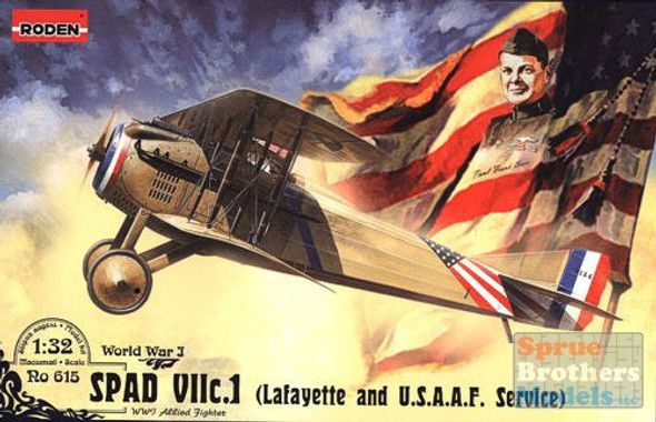 ROD615 1:32 Roden SPAD VIIc.1 (Lafayette and U.S.A.A.F. Service) #615