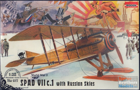 ROD617 1:32 Roden Spad VIIc.1 with Russian Skies