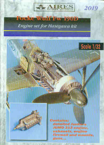 ARS2019 1:32 Aires Focke Wulf Fw190D Engine Set (HAS kit) #2019