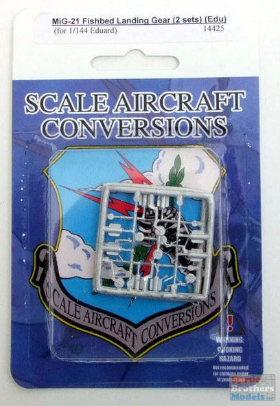 SAC14425 1:144 Scale Aircraft Conversions - MiG-21 Fishbed Landing Gear - 2 Sets (EDU kit)