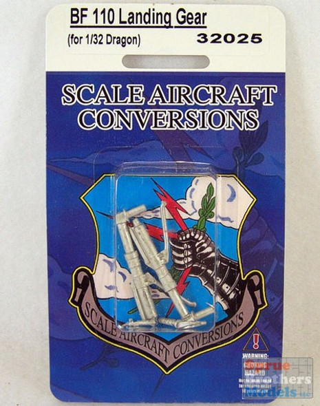 SAC32025 1:32 Scale Aircraft Conversions - Messerschmitt Bf 110 Landing Gear (DRA kit) #32025