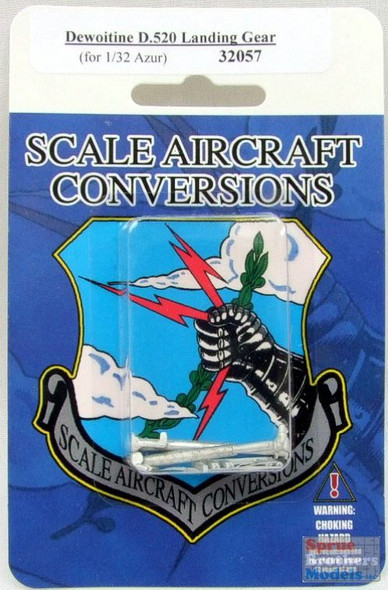 SAC32057 1:32 Scale Aircraft Conversions - Dewoitine D.520 Landing Gear (AZR kit) #32057