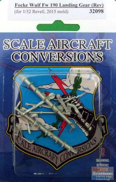SAC32098 1:32 Scale Aircraft Conversions - Fw 190 Landing Gear (REV kit)
