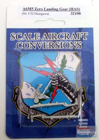 SAC32108 1:32 Scale Aircraft Conversions - A6M5 Zero Landing Gear (HAS kit)