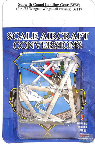 SAC32117 1:32 Scale Aircraft Conversions - Sopwith Camel Landing Gear (WNW kit)