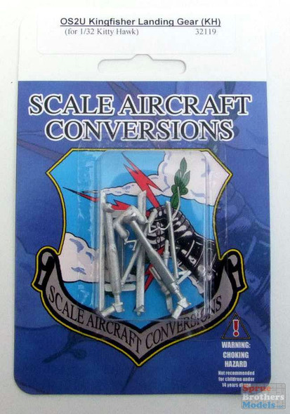 SAC32119 1:32 Scale Aircraft Conversions - OS2U Kingfisher Landing Gear (KTH kit)