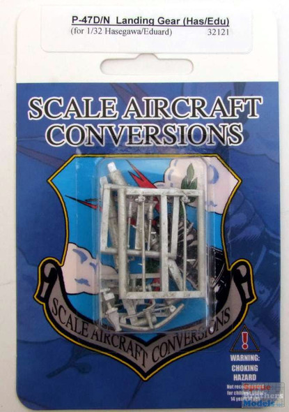 SAC32121 1:32 Scale Aircraft Conversions - P-47D P-47N Thunderbolt Landing Gear (HAS/EDU kit)