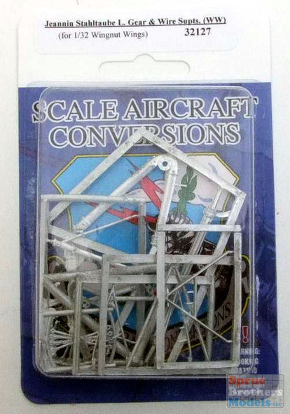 SAC32127 1:32 Scale Aircraft Conversions - Jeanin Stahltaube Landing Gear & Wire Supports (WNW kit)