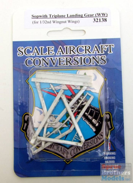 SAC32138 1:32 Scale Aircraft Conversions - Sopwith Triplane Landing Gear (WNW kit)