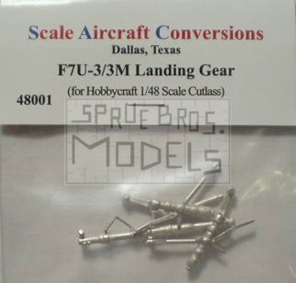 SAC48001 1:48 Scale Aircraft Conversions - F7U-3/-3M Cutlass Landing Gear (HBC kit) #48001