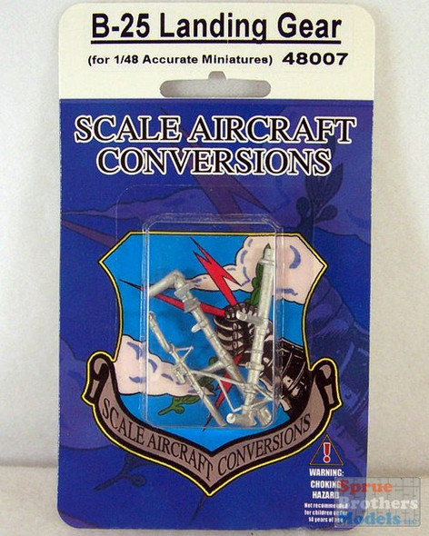 SAC48007 1:48 Scale Aircraft Conversions - B-25 Mitchell Landing Gear (ACM/ITA kit) #48007
