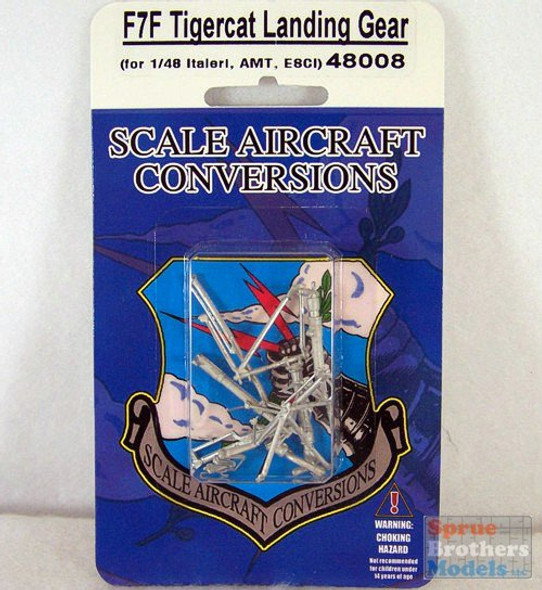 SAC48008 1:48 Scale Aircraft Conversions - F7F Tigercat Landing Gear (ITA/AMT/ESC kit) #48008