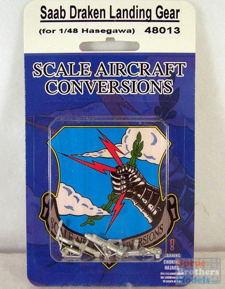 SAC48013 1:48 Scale Aircraft Conversions - Saab J35 Draken Landing Gear (HAS kit) #48013