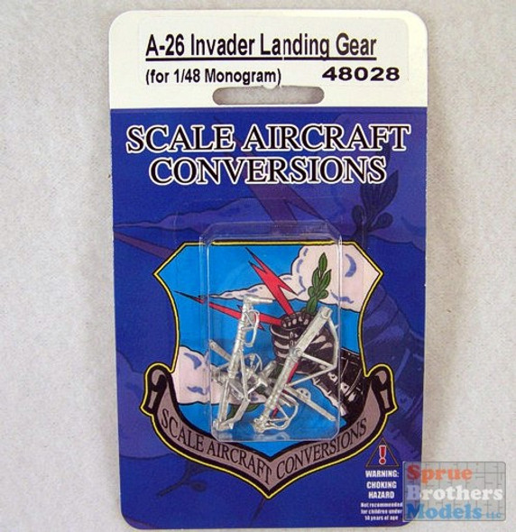 SAC48028 1:48 Scale Aircraft Conversions - A-26 Invader Landing Gear (REV kit) #48028