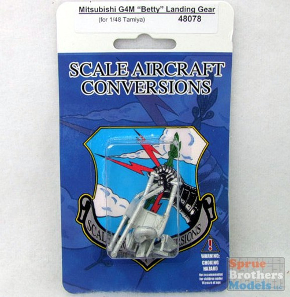 SAC48078 1:48 Scale Aircraft Conversions - G4M Betty Landing Gear (TAM kit) #48078