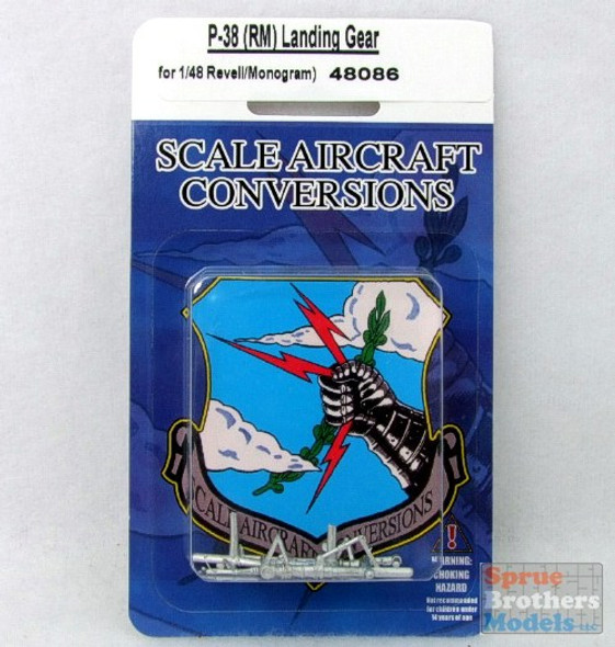 SAC48086 1:48 Scale Aircraft Conversions - P-38 Lightning Landing Gear (REV kit) #48086