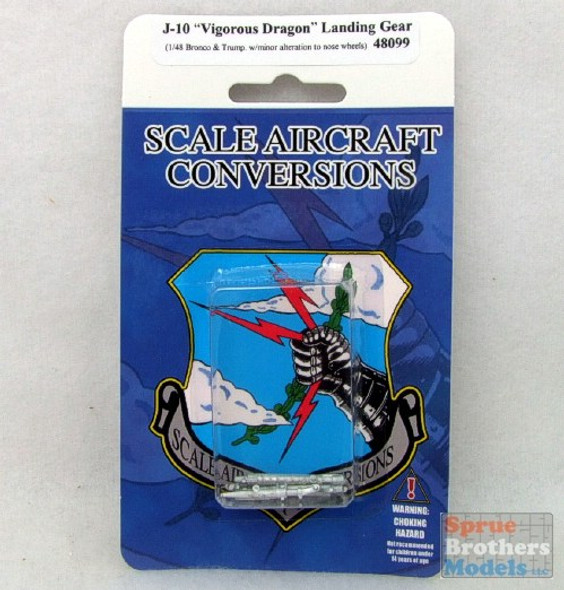 SAC48099 1:48 Scale Aircraft Conversions - J-10 Vigorous Dragon Landing Gear (BNC/TRP kit) #48099