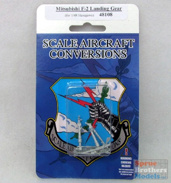 SAC48108 1:48 Scale Aircraft Conversions - Mitsubishi F-2 Landing Gear (HAS kit) #48108
