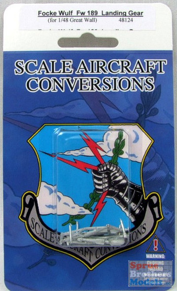 SAC48124 1:48 Scale Aircraft Conversions - Fw 189 Landing Gear (GWH kit) #48124