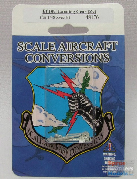 SAC48176 1:48 Scale Aircraft Conversions - Bf 109 Landing Gear (ZVE kit) #48176