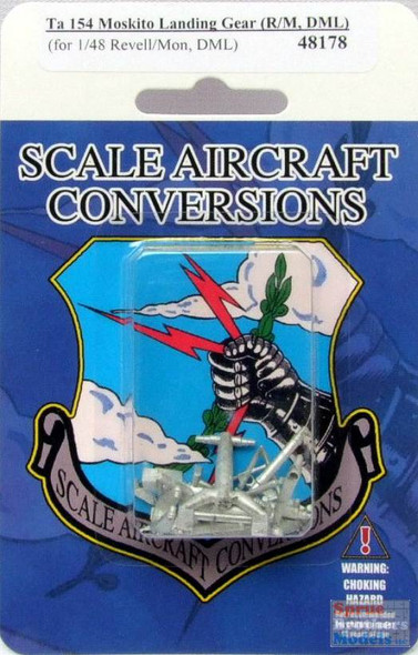 SAC48178 1:48 Scale Aircraft Conversions - Ta 154 Moskito Landing Gear (REV/DRA kit) #48178