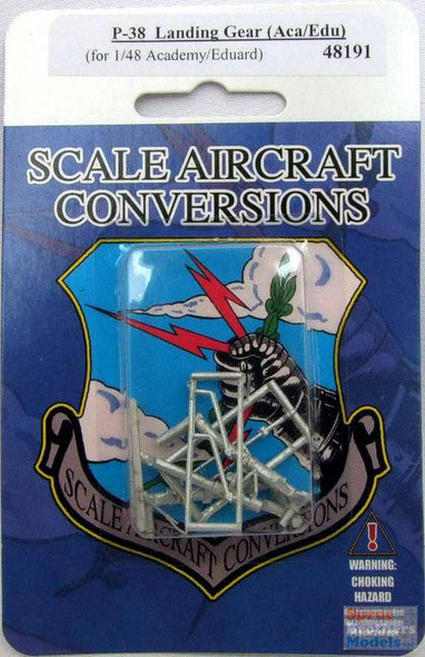 SAC48191 1:48 Scale Aircraft Conversions - P-38 Lightning Landing Gear (ACA/EDU kit)