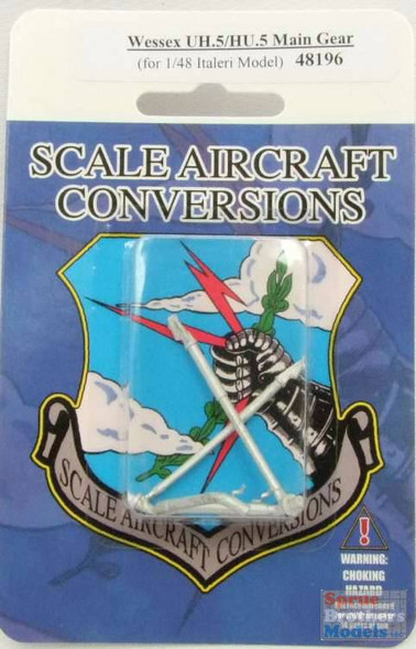 SAC48196 1:48 Scale Aircraft Conversions - Wessex UH.5 / HU.5 Main Gear (ITA kit)