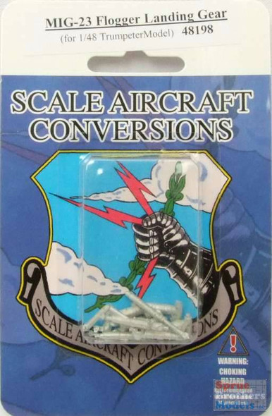 SAC48198 1:48 Scale Aircraft Conversions - MiG-23M/MF/ML/BN Flogger B/H Landing Gear (TRP/EDU kit)