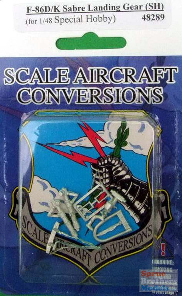 SAC48289 1:48 Scale Aircraft Conversions - F-86D F086K Sabre Landing Gear (SPH kit)