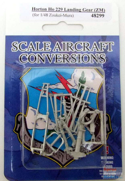 SAC48299 1:48 Scale Aircraft Conversions - Horton Ho 229 Landing Gear (ZKM kit)