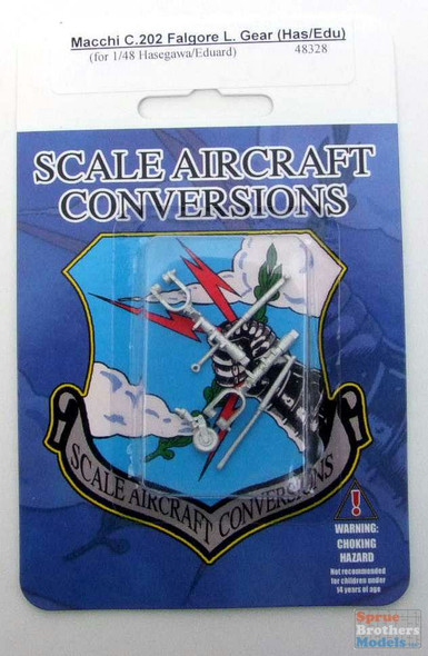 SAC48328 1:48 Scale Aircraft Conversions - Macchi M.202 Folgore Landing Gear (HAS/EDU kit)