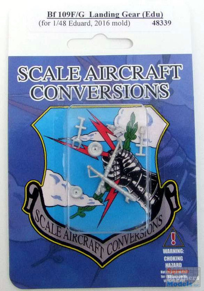 SAC48339 1:48 Scale Aircraft Conversions - Bf 109F/G Landing Gear (EDU kit)